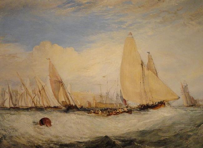 Joseph Mallord William Turner Regatta Beating To Windward